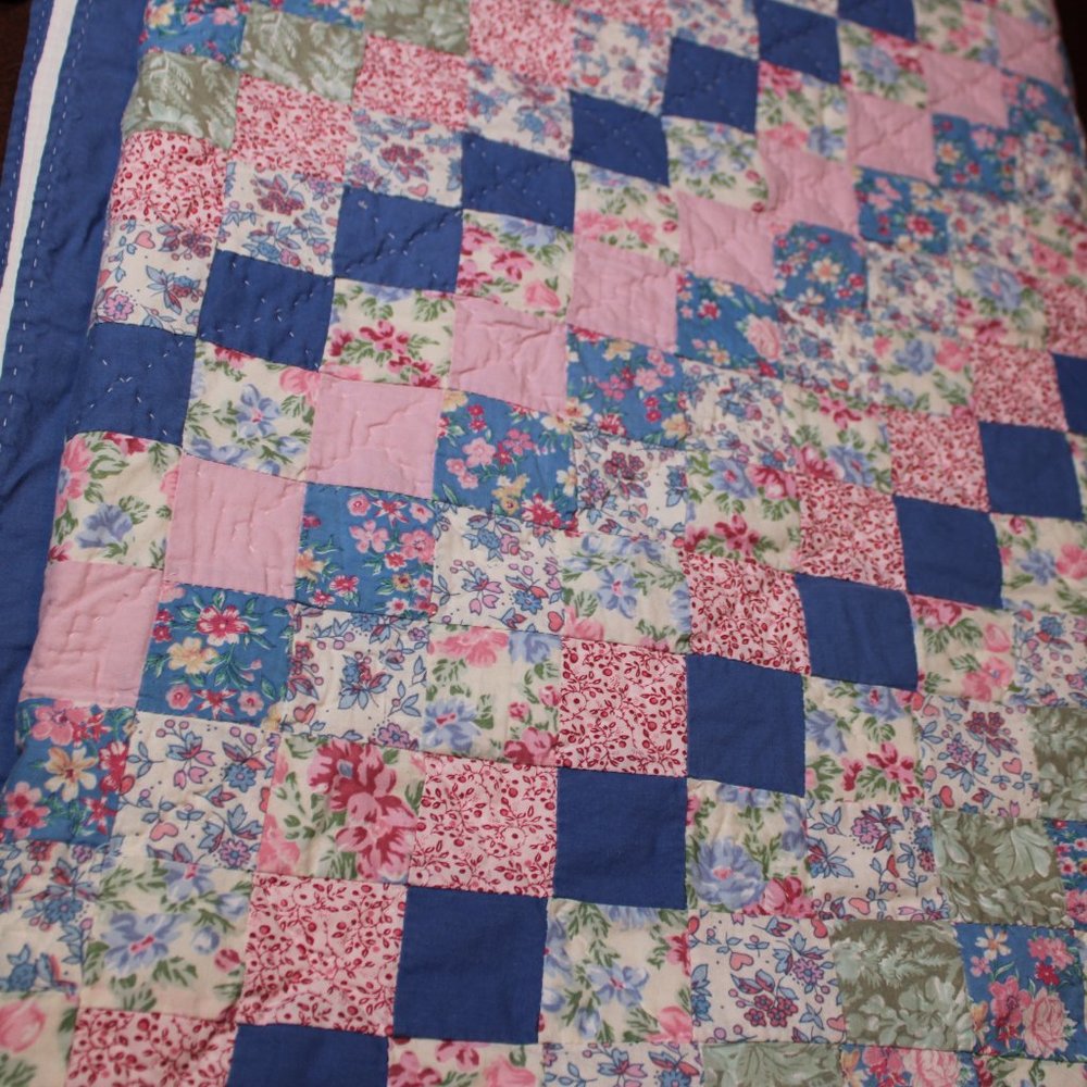 Big Multi Color Quilt Blanket